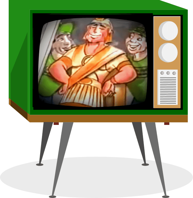 vintage green tv